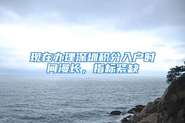 现在办理深圳积分入户时间漫长，指标紧缺