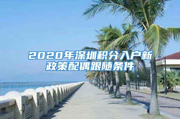 2020年深圳积分入户新政策配偶跟随条件