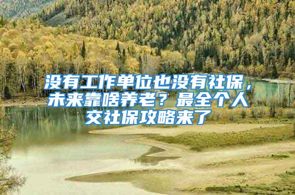 没有工作单位也没有社保，未来靠啥养老？最全个人交社保攻略来了