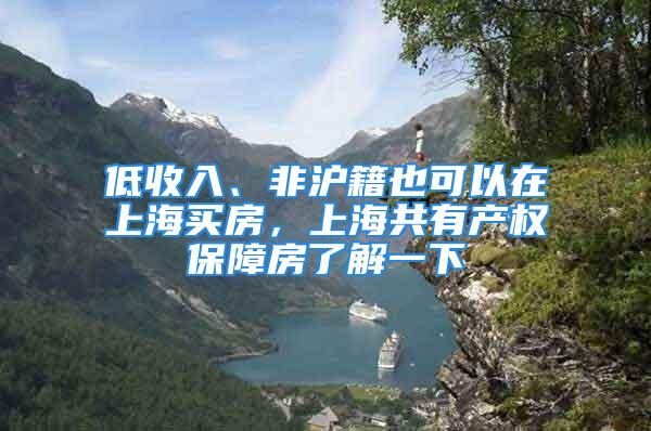 低收入、非沪籍也可以在上海买房，上海共有产权保障房了解一下