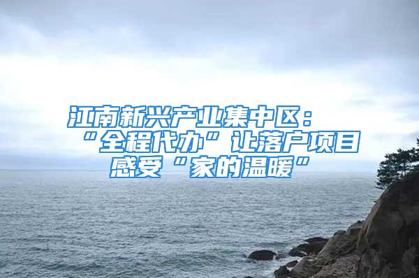 江南新兴产业集中区：“全程代办”让落户项目感受“家的温暖”