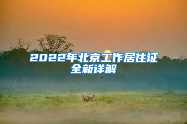 2022年北京工作居住证全新详解