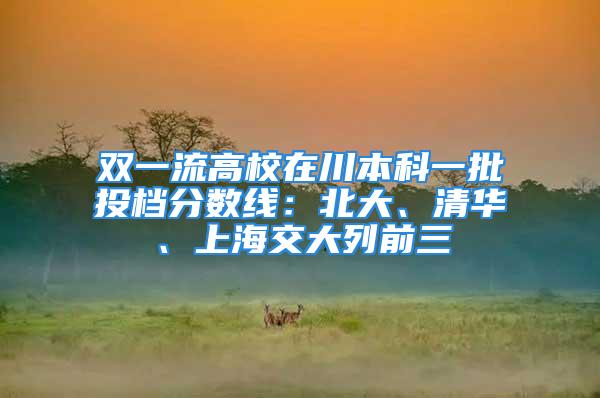 双一流高校在川本科一批投档分数线：北大、清华、上海交大列前三