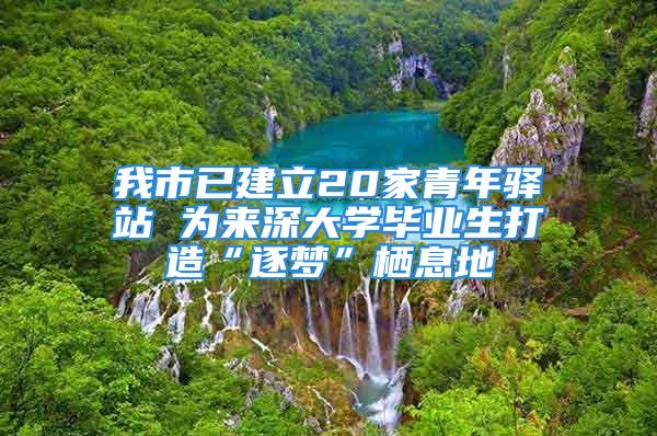 我市已建立20家青年驿站 为来深大学毕业生打造“逐梦”栖息地