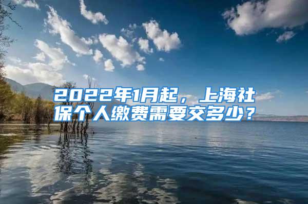 2022年1月起，上海社保个人缴费需要交多少？