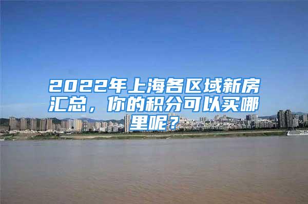 2022年上海各区域新房汇总，你的积分可以买哪里呢？