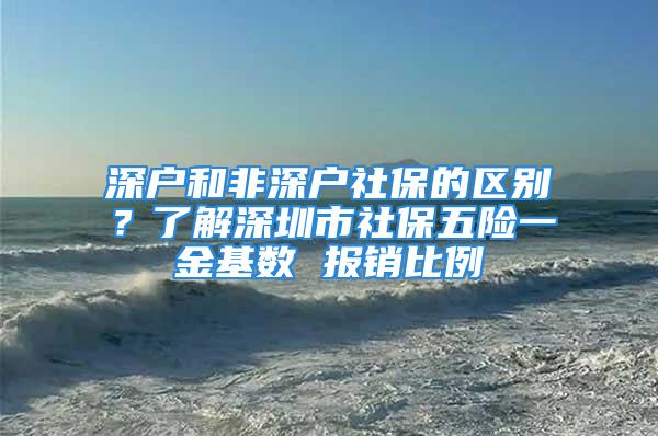 深户和非深户社保的区别？了解深圳市社保五险一金基数 报销比例