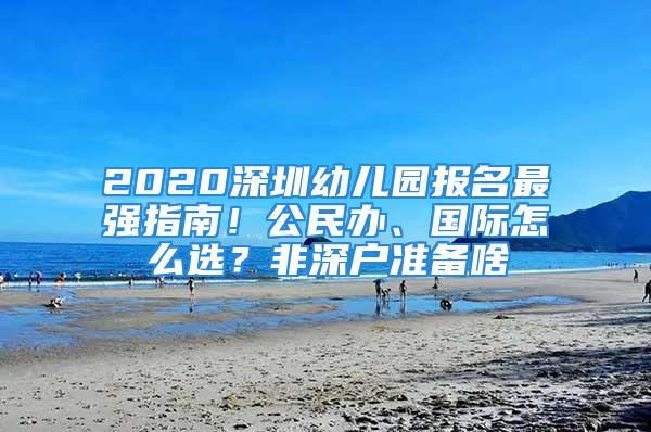 2020深圳幼儿园报名最强指南！公民办、国际怎么选？非深户准备啥