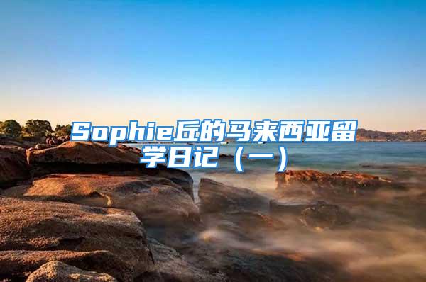 Sophie丘的马来西亚留学日记（一）