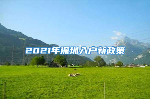 2021年深圳入户新政策