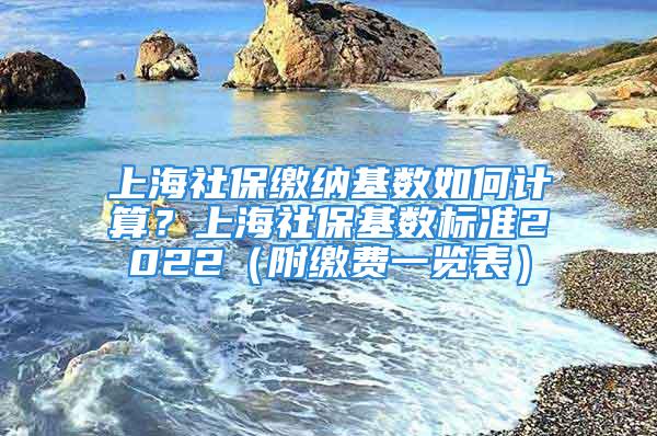 上海社保缴纳基数如何计算？上海社保基数标准2022（附缴费一览表）