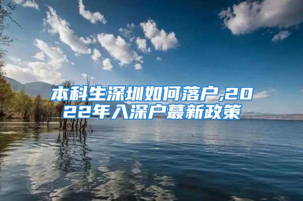 本科生深圳如何落户,2022年入深户蕞新政策