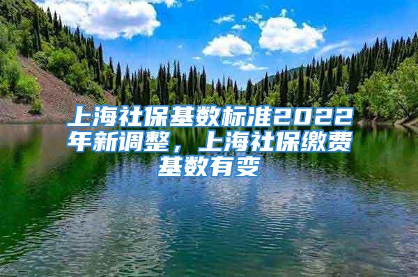 上海社保基数标准2022年新调整，上海社保缴费基数有变