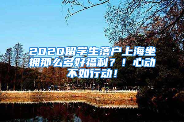 2020留学生落户上海坐拥那么多好福利？！心动不如行动！