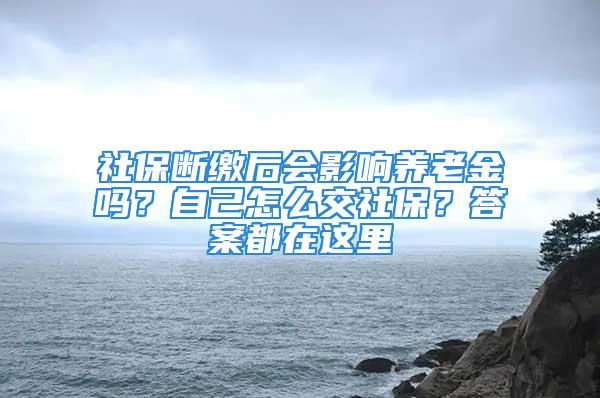 社保断缴后会影响养老金吗？自己怎么交社保？答案都在这里