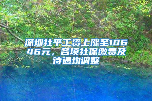 深圳社平工资上涨至10646元，各项社保缴费及待遇均调整