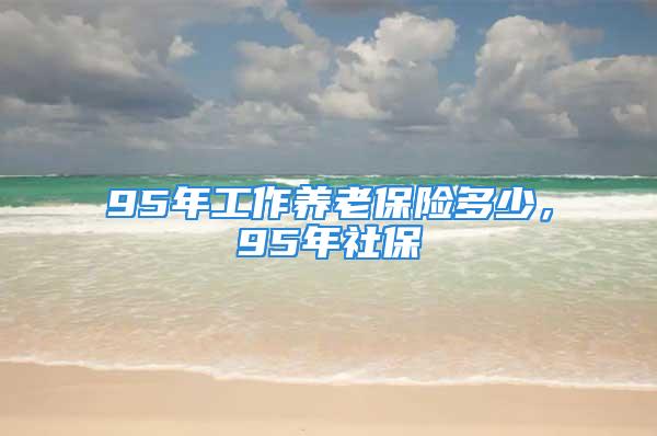 95年工作养老保险多少，95年社保