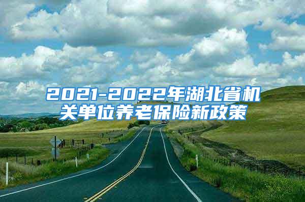 2021-2022年湖北省机关单位养老保险新政策