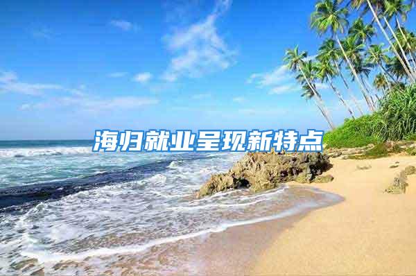 海归就业呈现新特点