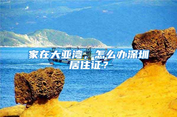 家在大亚湾，怎么办深圳居住证？