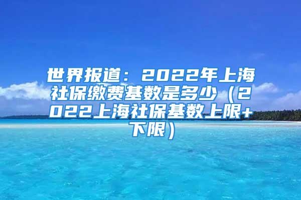 世界报道：2022年上海社保缴费基数是多少（2022上海社保基数上限+下限）