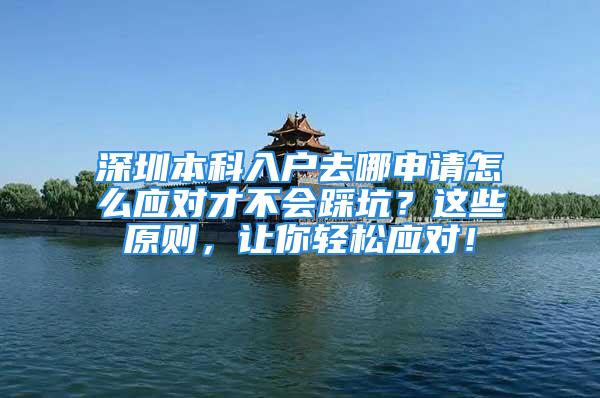 深圳本科入户去哪申请怎么应对才不会踩坑？这些原则，让你轻松应对！