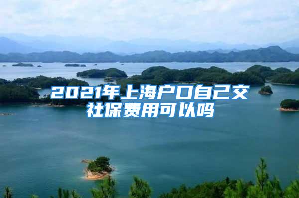 2021年上海户口自己交社保费用可以吗