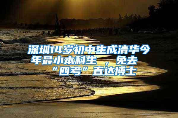 深圳14岁初中生成清华今年最小本科生 ，免去“四考”直达博士