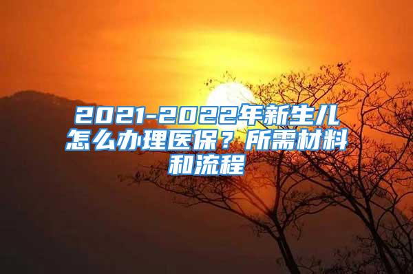 2021-2022年新生儿怎么办理医保？所需材料和流程