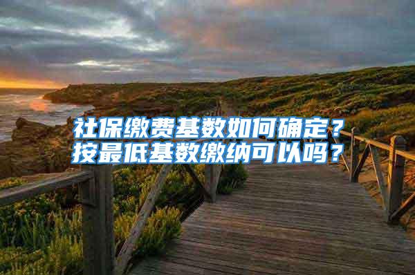 社保缴费基数如何确定？按最低基数缴纳可以吗？