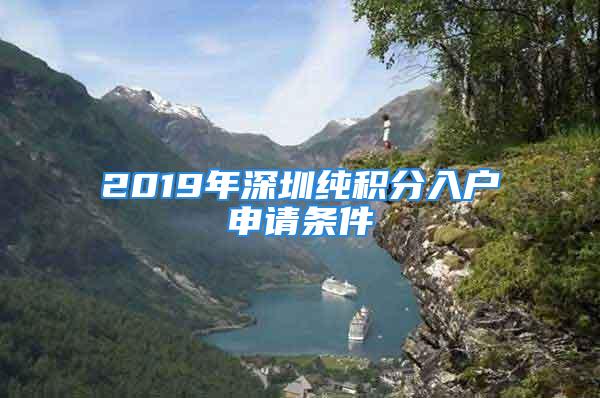 2019年深圳纯积分入户申请条件