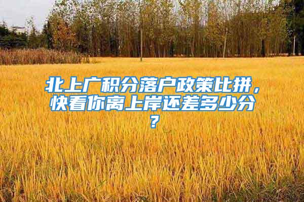 北上广积分落户政策比拼，快看你离上岸还差多少分？