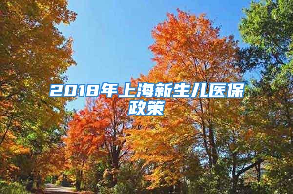 2018年上海新生儿医保政策