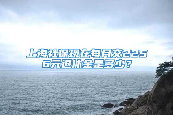 上海社保现在每月交2256元退休金是多少？