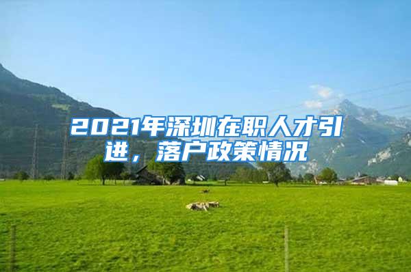 2021年深圳在职人才引进，落户政策情况