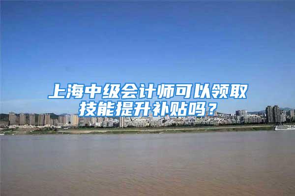 上海中级会计师可以领取技能提升补贴吗？