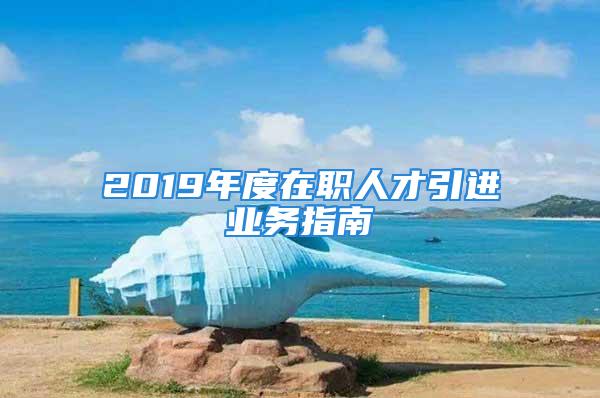 2019年度在职人才引进业务指南