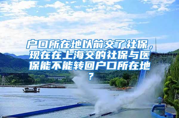 户口所在地以前交了社保，现在在上海交的社保与医保能不能转回户口所在地？