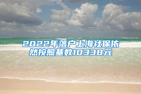 2022年落户上海社保依然按照基数10338元