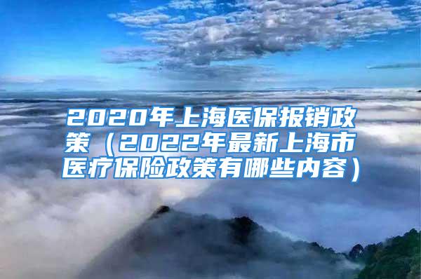 2020年上海医保报销政策（2022年最新上海市医疗保险政策有哪些内容）