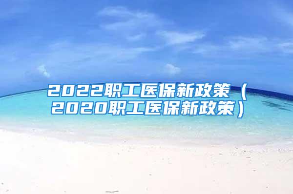 2022职工医保新政策（2020职工医保新政策）