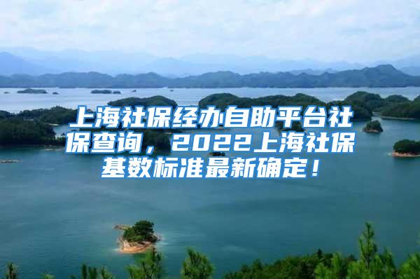 上海社保经办自助平台社保查询，2022上海社保基数标准最新确定！