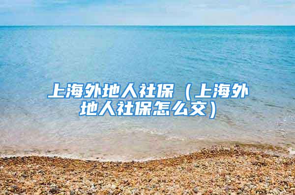 上海外地人社保（上海外地人社保怎么交）