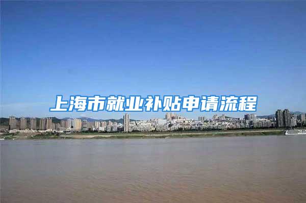 上海市就业补贴申请流程