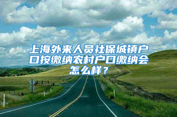 上海外来人员社保城镇户口按缴纳农村户口缴纳会怎么样？