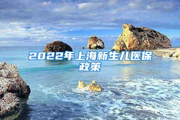 2022年上海新生儿医保政策