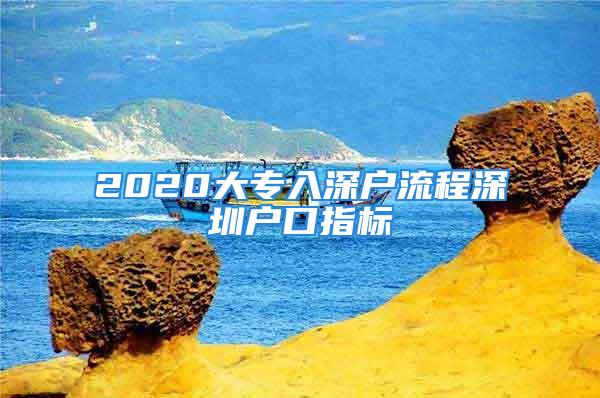 2020大专入深户流程深圳户口指标