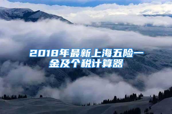 2018年最新上海五险一金及个税计算器