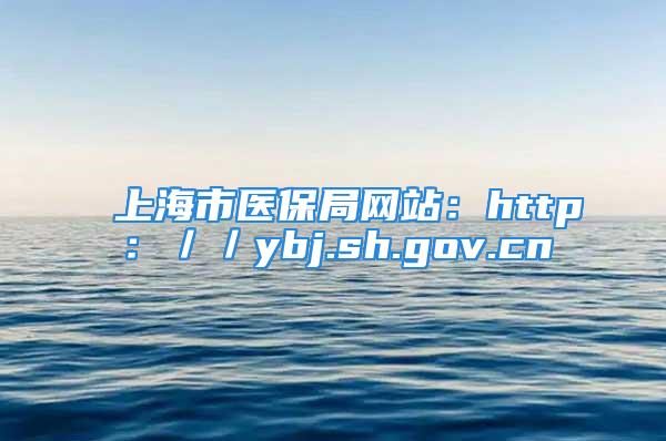 上海市医保局网站：http：／／ybj.sh.gov.cn