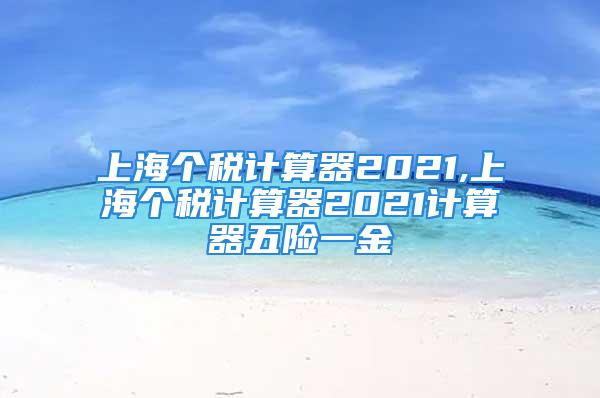 上海个税计算器2021,上海个税计算器2021计算器五险一金